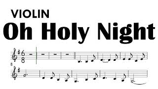 Oh Holy Night Violin Sheet Music Backing Track Partitura