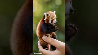 🍂 Meet the Miniature Red Panda Cub – Absolute Cuteness! 🐼❤️