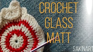 How to design a crochet glass Matt |Part 1| SakinArt| #art #crochet #pakistan