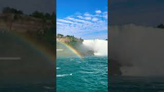 Rainbow 🌈 on Niagara Falls Canada #shorts #niagrafalls