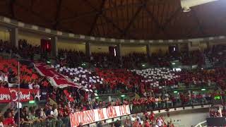 Trieste Montegranaro gara 1 la coreografia della Nord