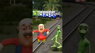 Motu Patlu Train Attack🤣🔥 #funny #shorts #train #vfx