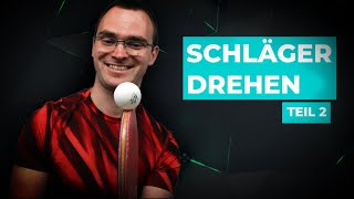 Teil 2 - Materialspieler dreht seinen Schläger mitten im Ballwechsel