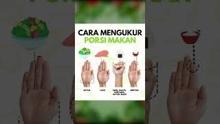 cara mengukur porsi makan #health #diet #viral #short #shorts