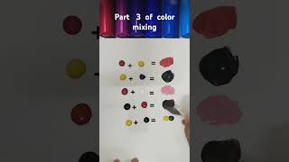 color mixing part 3 l How to mixed colors for Beginners guide #shorts #primarycolors