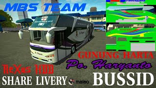 Share Livery Mod Bussid - Mod Rexus Hdd by MBS TEAM