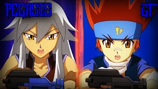 Beyblade AMV tsubasa vs Gingka First Battle HD