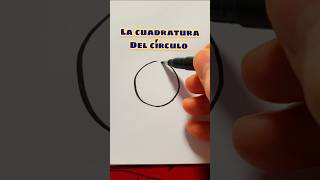 La cuadratura del círculo.  #videoshorts #drawing #dibujo #art #humor #circulo #cuadrado #shorts