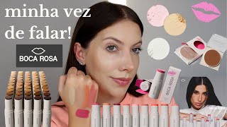 MAKES da BOCA ROSA 👄🩶 | Base Boca Rosa Stick Pele, Stick Cor Boca Rosa e Pó Compacto Boca Rosa