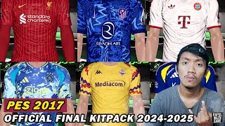 PES 2017 OFFICIAL FINAL KITPACK 2024-2025 AIO - PES 2017 PC GAME INDONESIA