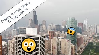 Extremely Creepy & Eerie Tornado Sirens - Chicago, Illinois