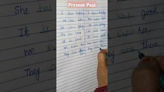 Present Change Into Past Tense #english