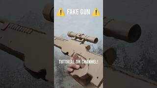 Cardboard AWM sniper #cardboard #cardboardcraft #gun #craft #awm #awmsniper