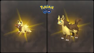 Pokemon Go: Evolving Shiny Poochyena into Shiny Mightyena