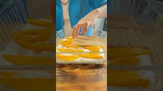 Making mango float #filipinofood #food