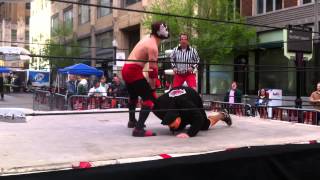 El Fenix Blanco vs. The Great Pumpkin - 5/4/13 - at Elote Cafe's Cinco De Mayo Street Festival 2013