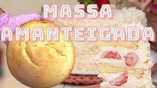 MASSA AMANTEIGADA DE BAUNILHA PARA BOLOS DECORADOS | RECEITA | Passo a Passo