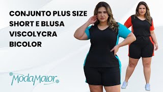 Conjunto Plus Size Bicolor: Conforto e Estilo para o Dia a Dia