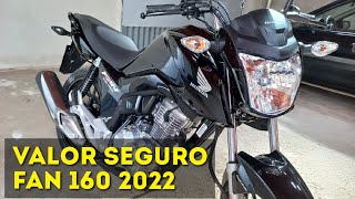 quanto custa um seguro cg fan 160 2022