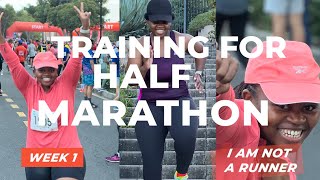 Trying to be a RUNNER by training for TWO OCEANS HALF MARATHON| week 1/5 of Running