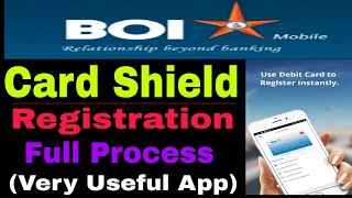 Bank Of India Card Shield App Registration |RAJ Updates|