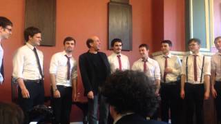 Ted from Scrubs performs with the Trinitones at Trinity College Dublin