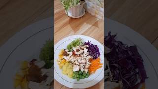 Salad sayur simple & enak || cocok buat menu diet #saladsayur #salads #saladyummy #shortsvideo