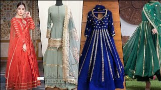 Amazingly beautiful Gota peti design ideas for formal wear and weddings.