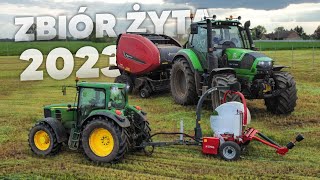 🇵🇱ZBIÓR ŻYTA 2023! w Lubuskim ☆ GR Małecki ☆ John Deere 6630P & Deutz Fahr 6160 & Kverneland ☆ AW ™