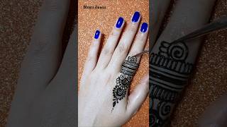 #shorts Simple one finger mehndi design #mehndi #mehndidesigns #henna #hennatattoo