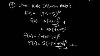 Rumus Turunan 1