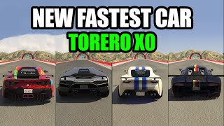 PEGASSI TORERO XO Vs Pariah Vs Krieger Vs Itali GTO - Speed Test - GTA 5 Online