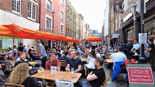 London Walking tour - Central London Summer walk | The by-lanes and alleys of Oxford Street