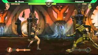 MK9 Padrão FIFA -  Mr. Bruno (Sonya) vs. Paloma18/Robson (Cyrax)