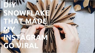 DIY Nordic Snowflake that made my instagram to go viral