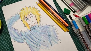 Minato Namikaze drawing,  easy step by step. How to draw  Minao. #naruto #drawing #art #minato