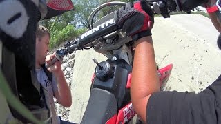 DRZ400vsKTM350f Race+[almost caught]