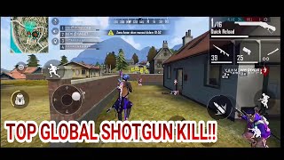 TOP GLOBAL SHOTGUN KILL FREE FIRE  2020 | GAMEPALY