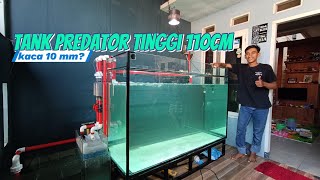 Ngeri! Setting Tabung overflow Tank predator 167x80x118cm. Sump filter tanpa melubangi kaca Tank