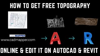 Get FREE topographic CAD file online and edit it through Autocad & Revit!