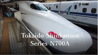 Rapidly passing of the Tokaido Shinkansen in Japan