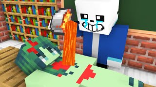 Monster School, Sans Brewing Baby - Minecraft Animation