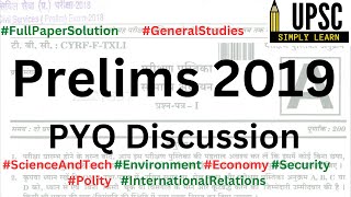 Prelims 2019 Full Paper PYQ discussion| #upscprelims #upsc2023 #pyqdiscussion #pyq #upsc #ias