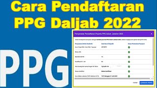 CARA PENDAFTARAN PPG DALAM JABATAN ( DALJAB) 2022