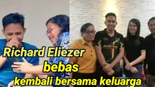 Bharada Richard Eliezer Pudihang Lumiu bebas dan menghirup udara segar