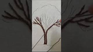 Frach knote tree with easy embroidery stitch designs