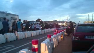 Gibraltar's Frontier queue - pedestrians