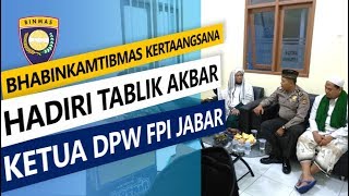 Bhabinkamtibmas Kertaangsana Hadiri Ceramah Ketua DPW FPI Provinsi Jawa Barat