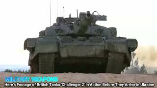 Here's Footage of British Tanks 'Challenger 2' in Action Before They Arrive in Ukraine