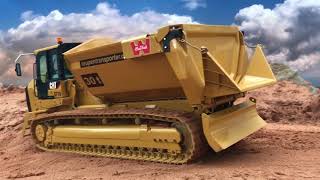 SCALEART  CAT  RAUPENTRANSPORTER * CATERPILLAR TRACK DUMPER * Haddick Kettendumper